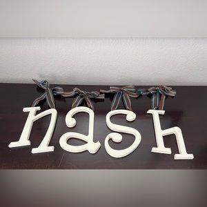 10” wooden letters